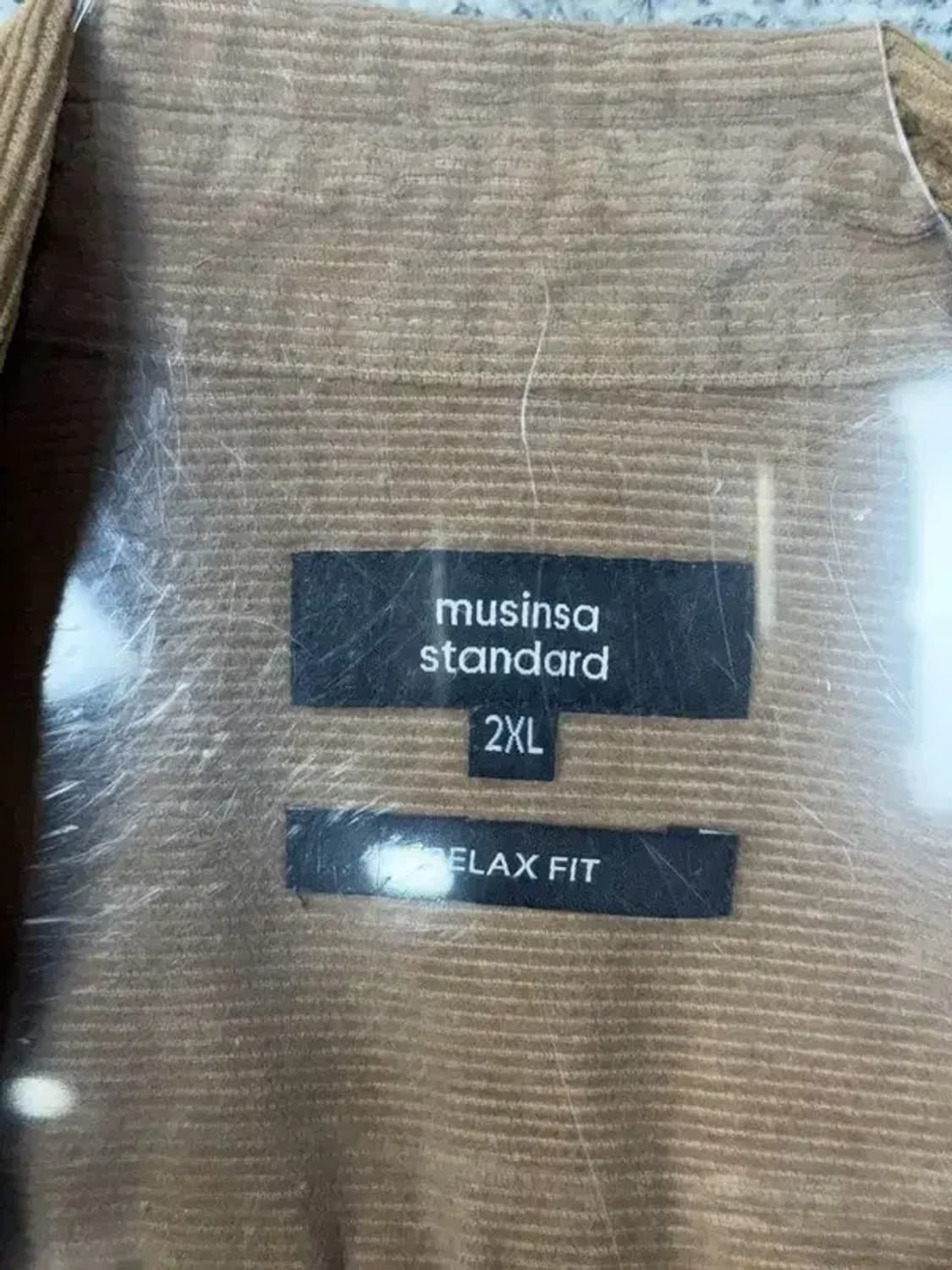 무신사스탠다드 브라운 코듀로이 오버 사이즈 셔츠 2XL 상품이미지7