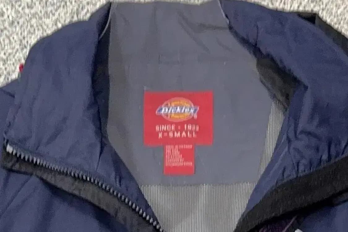 디키즈 네이비 로고 바람막이 X-SMALL 상품이미지5