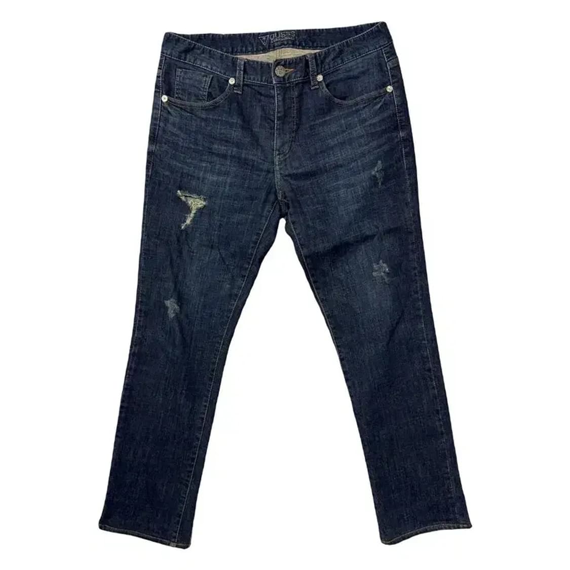 게스 실버 삼각 로고 캐주얼 청바지 80(32) 상품이미지1
