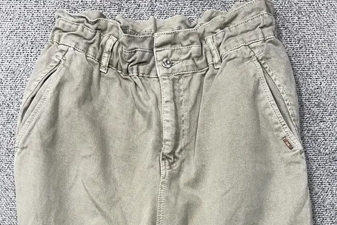 자라 카키 피그먼트 스웻 조거팬츠 EUR 40 USA 8 MEX 30 상품이미지3