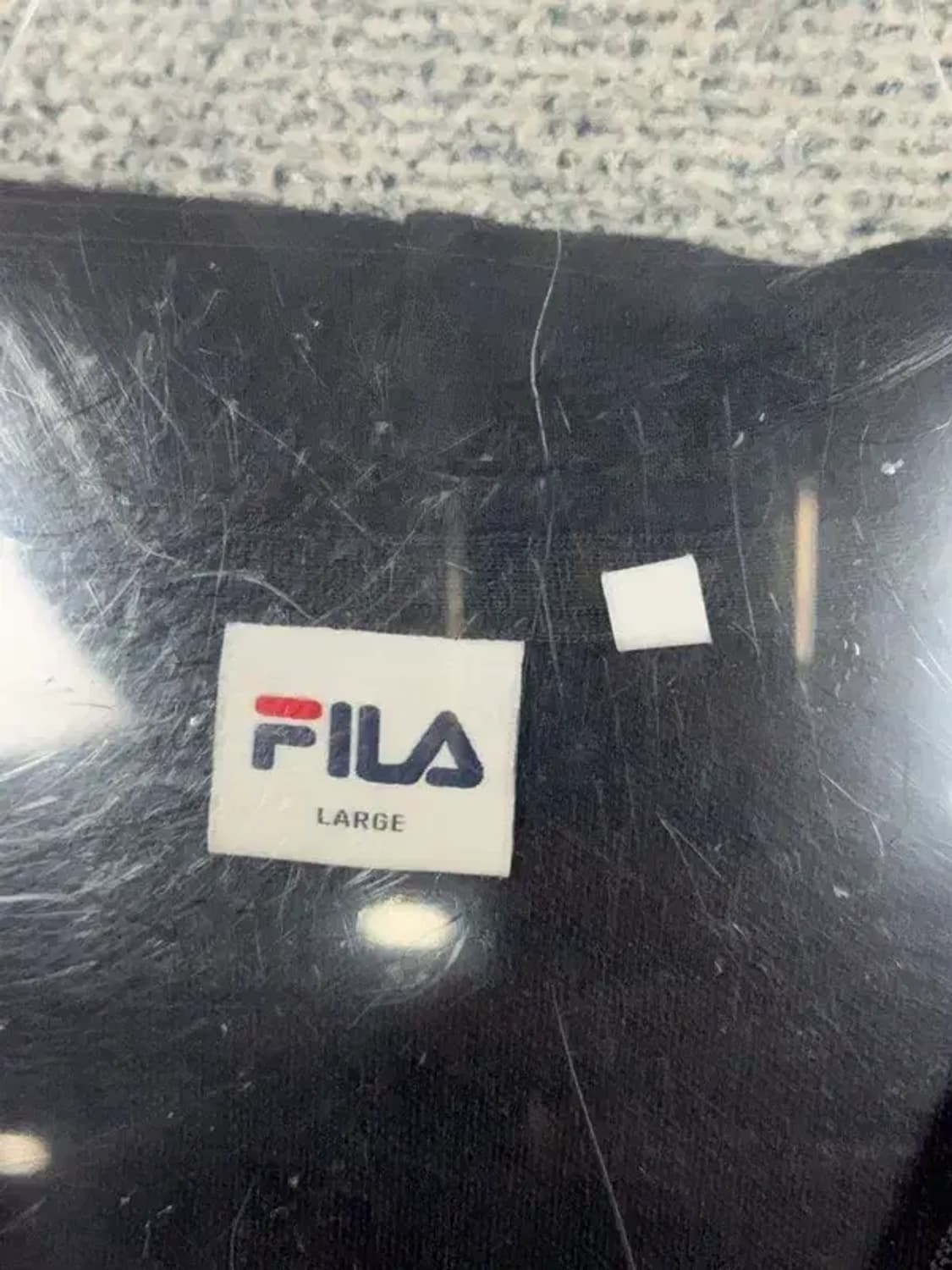 휠라 블랙 로고 캐주얼 후드집업 LARGE 상품이미지7