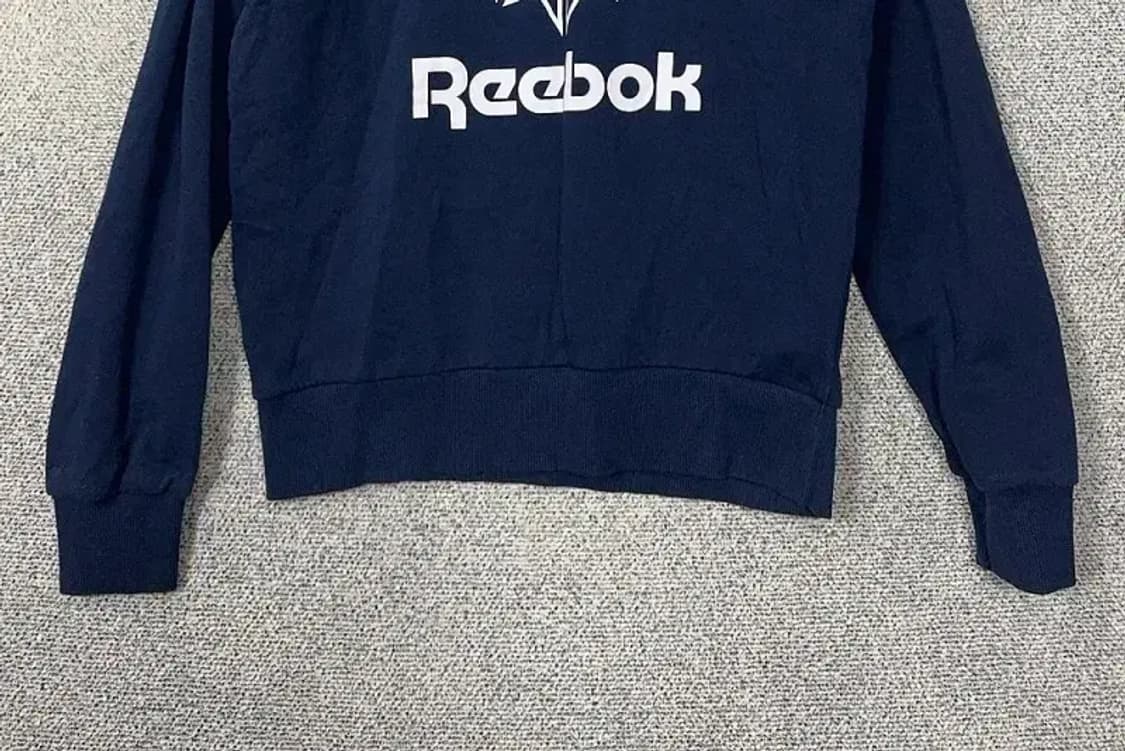 리복 프린팅 네이비 맨투맨 L 상품이미지4