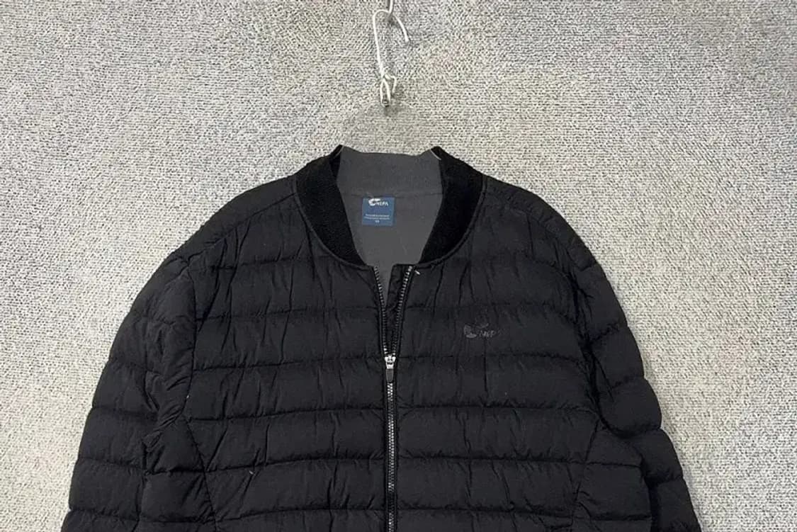 코오롱 블랙 다운 경량 블루종 패딩 M 상품이미지3