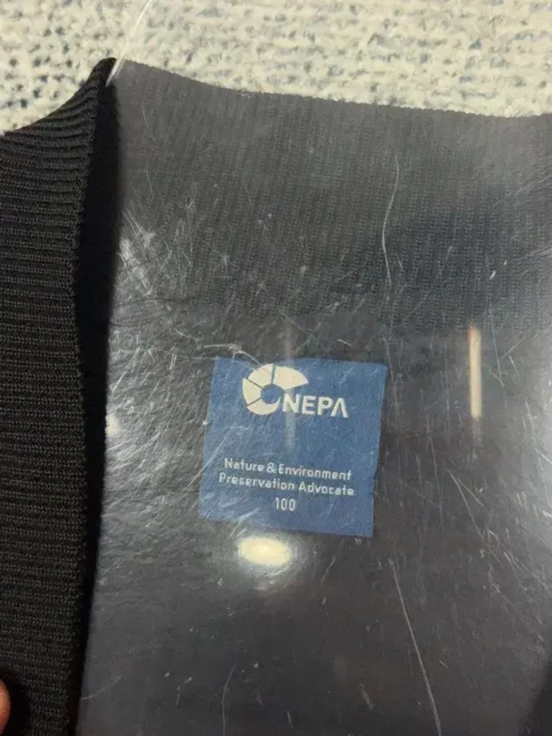 코오롱 블랙 다운 경량 블루종 패딩 M 상품이미지7