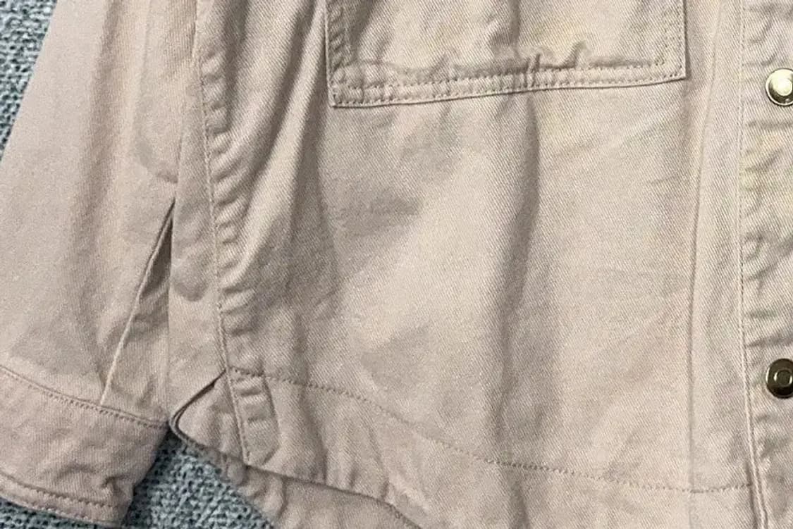 자라 베이지 빈티지 오버핏 카펜터 셔츠 자켓 S 상품이미지7