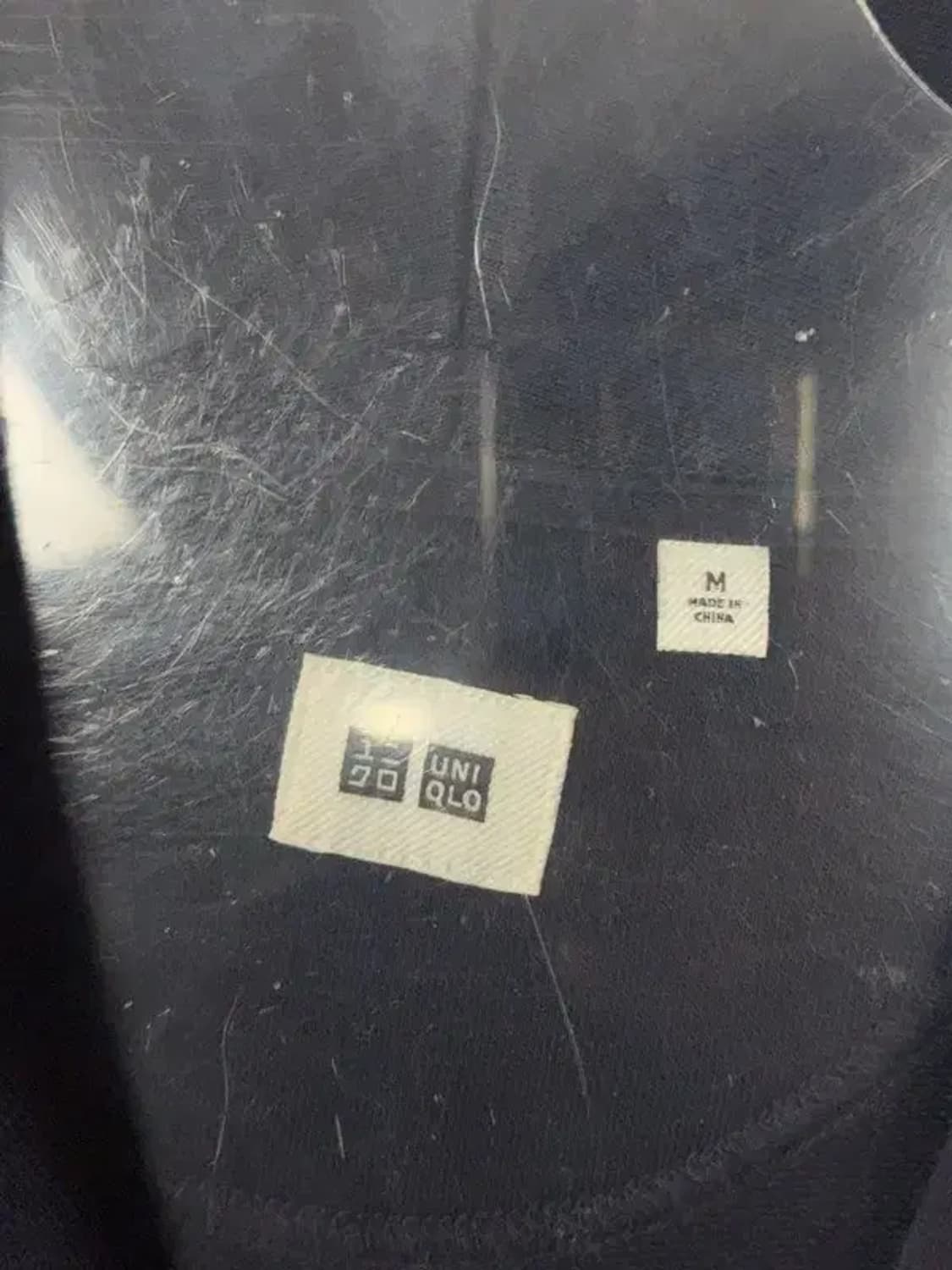 유니클로 네이비 숄코라 니트 가디건 M 상품이미지6