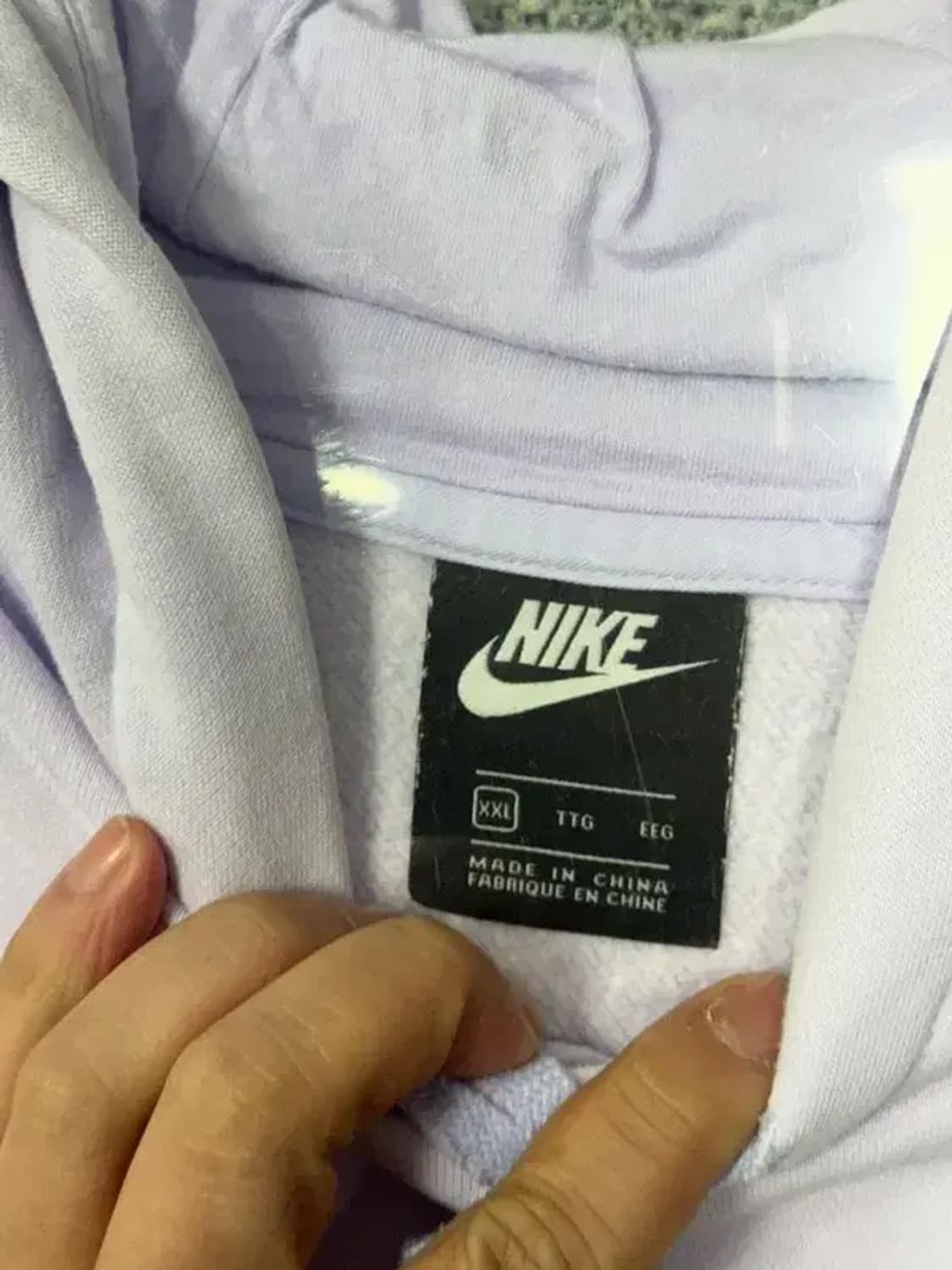 나이키 라이트 퍼플 로고 오버핏 후드티 XXL 상품이미지7