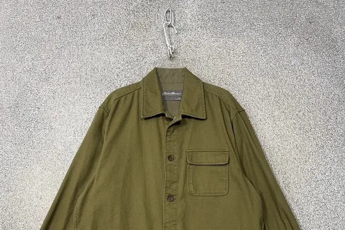 에디바우어 카키 오버핏 포켓 셔츠 L 상품이미지3