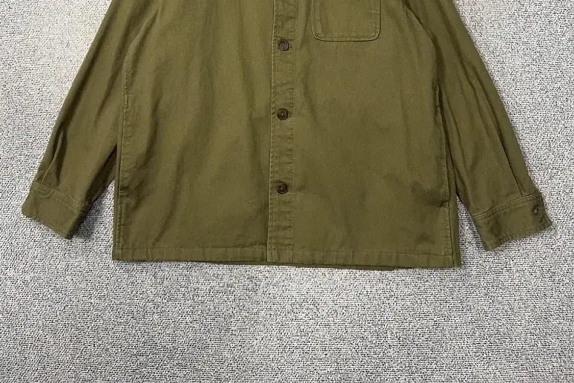 에디바우어 카키 오버핏 포켓 셔츠 L 상품이미지4