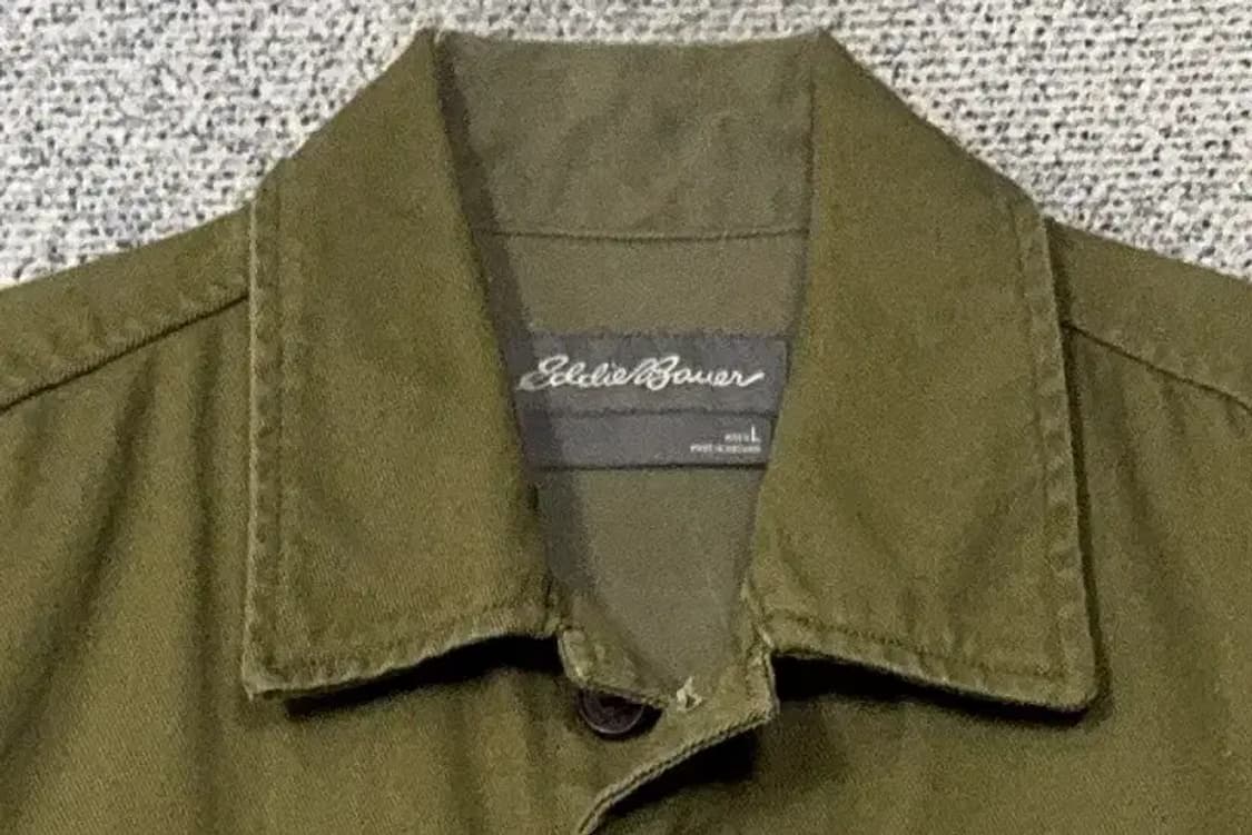 에디바우어 카키 오버핏 포켓 셔츠 L 상품이미지5