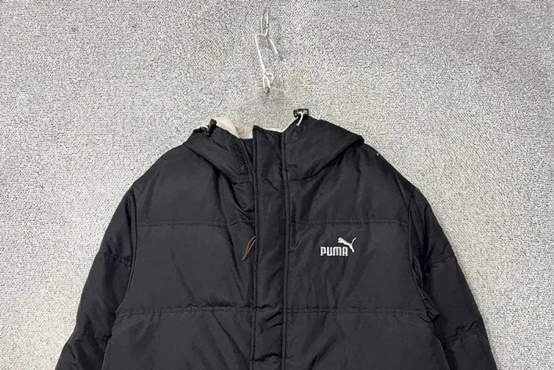 푸마 블랙 로고 덕다운 패딩 XS 상품이미지3