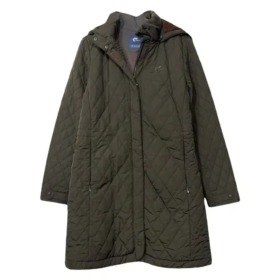 네파 카키 캐주얼 여성 퀄팅 롱패딩 90 상품이미지1