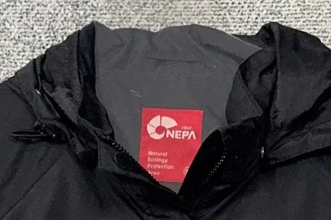 네파 블랙 로고 바람막이 95(M) 상품이미지5