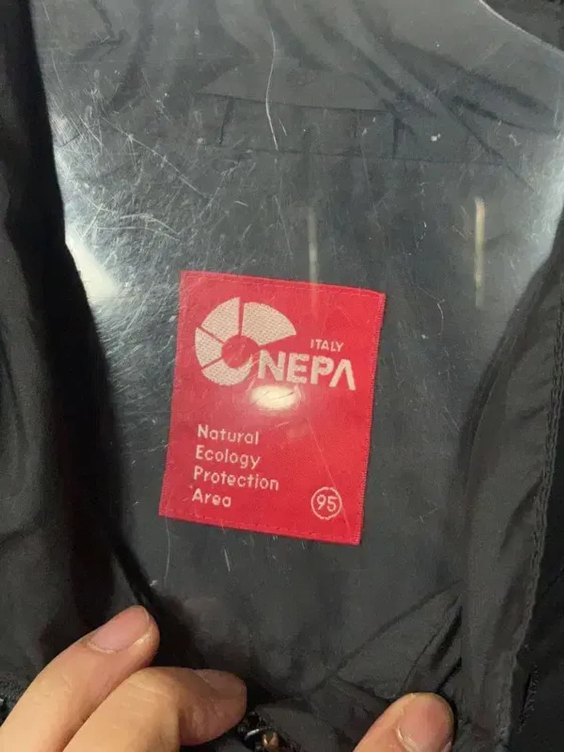 네파 블랙 로고 바람막이 95(M) 상품이미지8