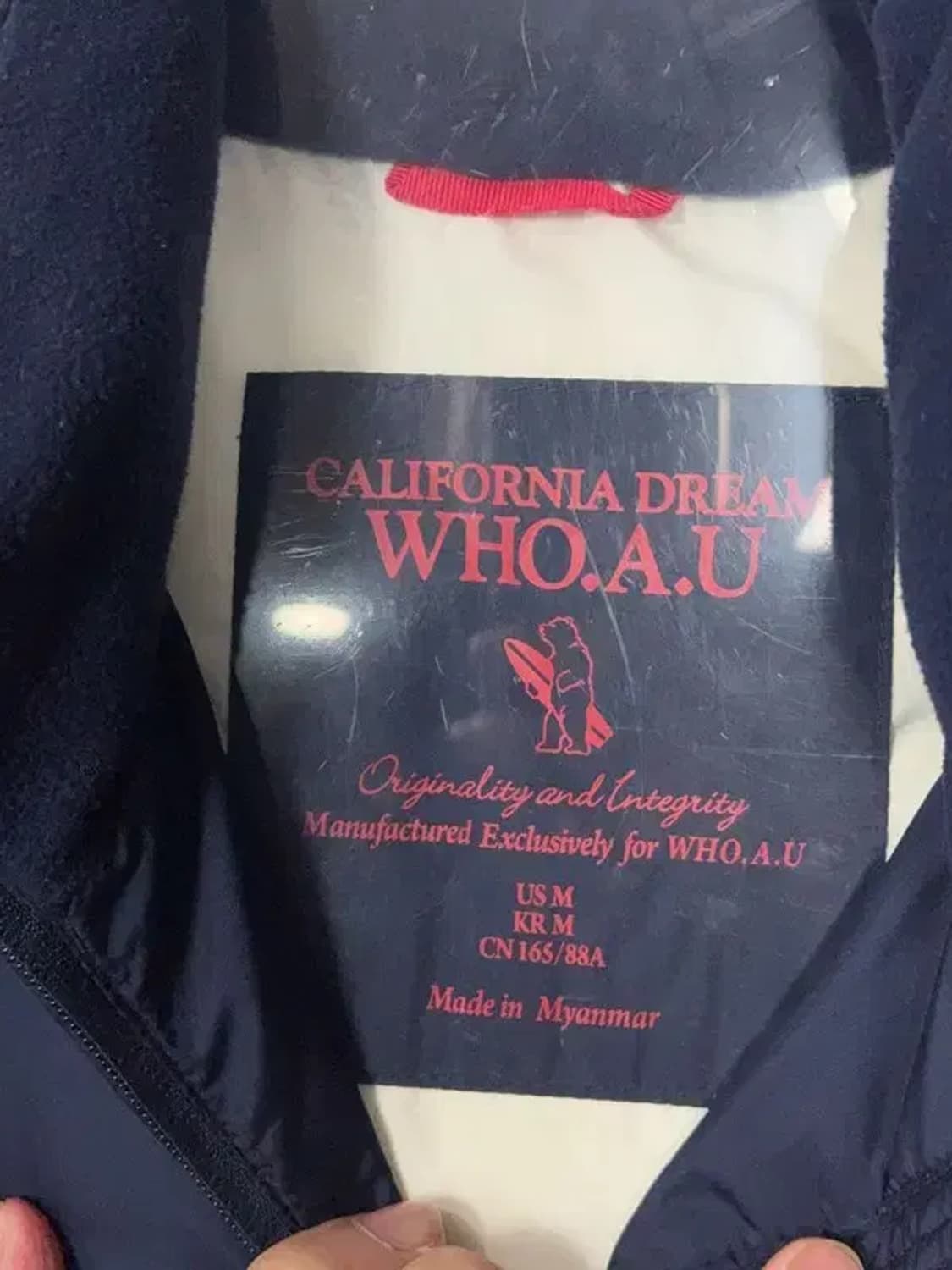 후아유 네이비 캐주얼 패딩 조끼 M 상품이미지7