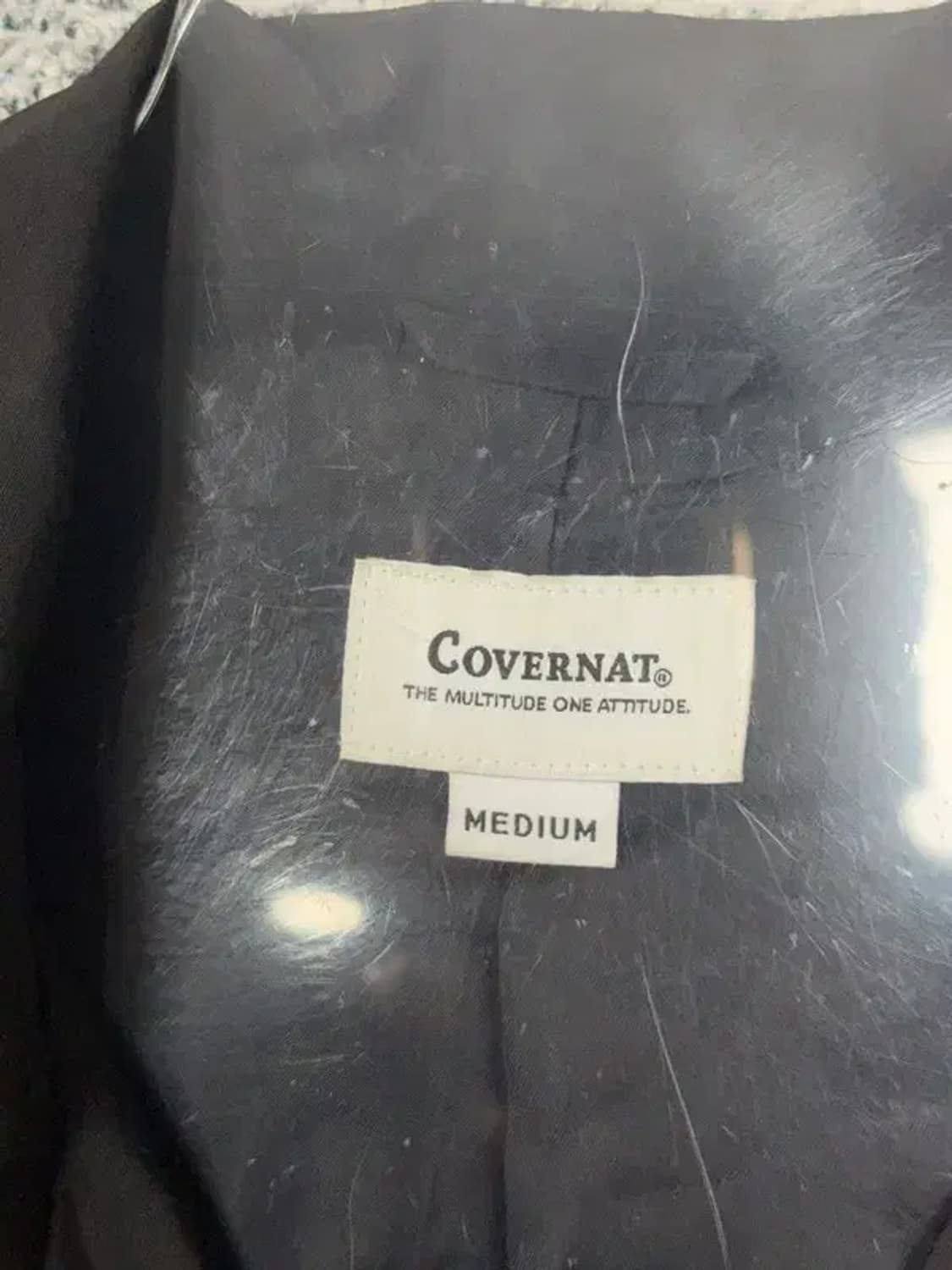 커버낫 블랙 로고 코치 자켓 MEDIUM 상품이미지7