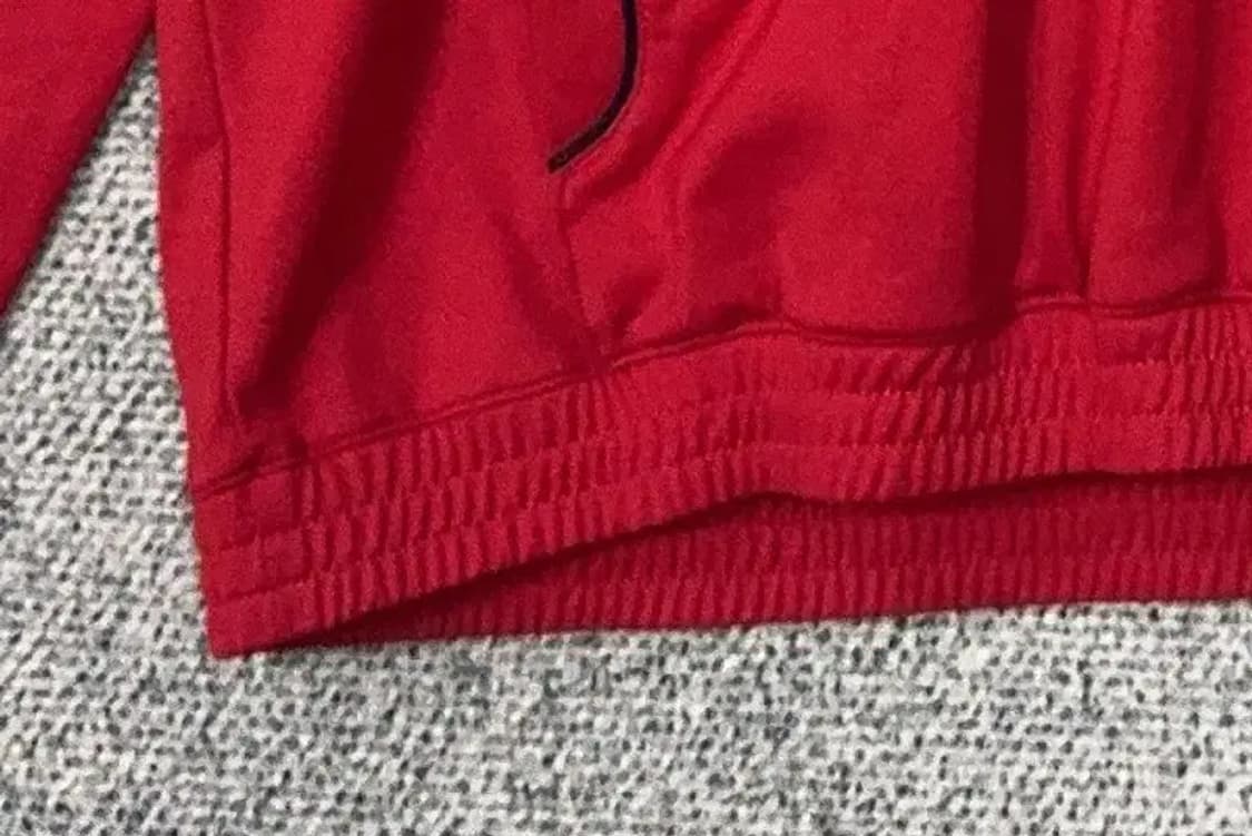 아디다스 레드 삼선 반집업 맨투맨 M/M 상품이미지5