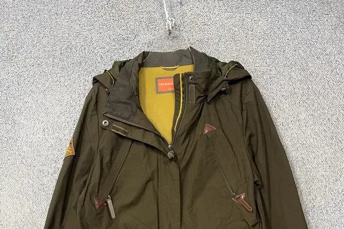 머렐 카키 허리 밴딩 빈티지 후드 바람막이 S/90 상품이미지3