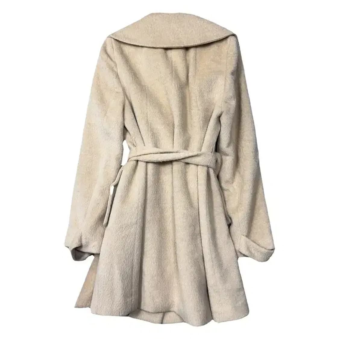 DEEO 베이비 라마 벨티드 베이지 코트 M 상품이미지2