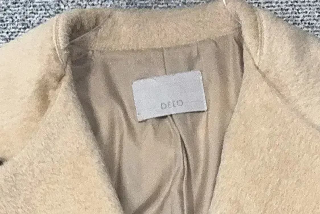 DEEO 베이비 라마 벨티드 베이지 코트 M 상품이미지6