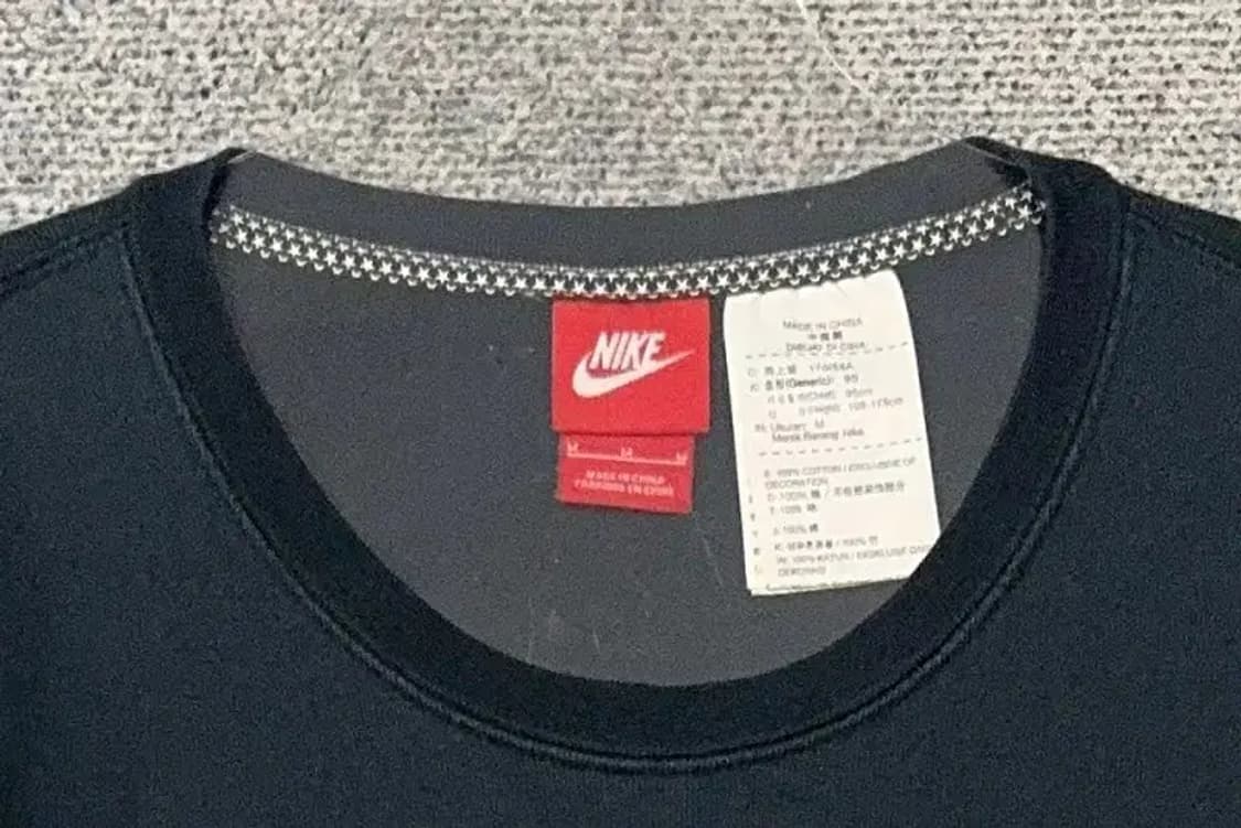 나이키 프린팅 네이비 빈티지 롱 맨투맨 M 상품이미지5