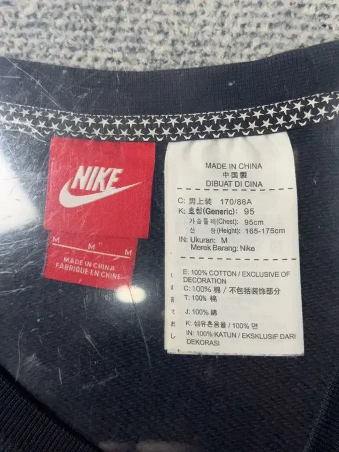 나이키 프린팅 네이비 빈티지 롱 맨투맨 M 상품이미지7