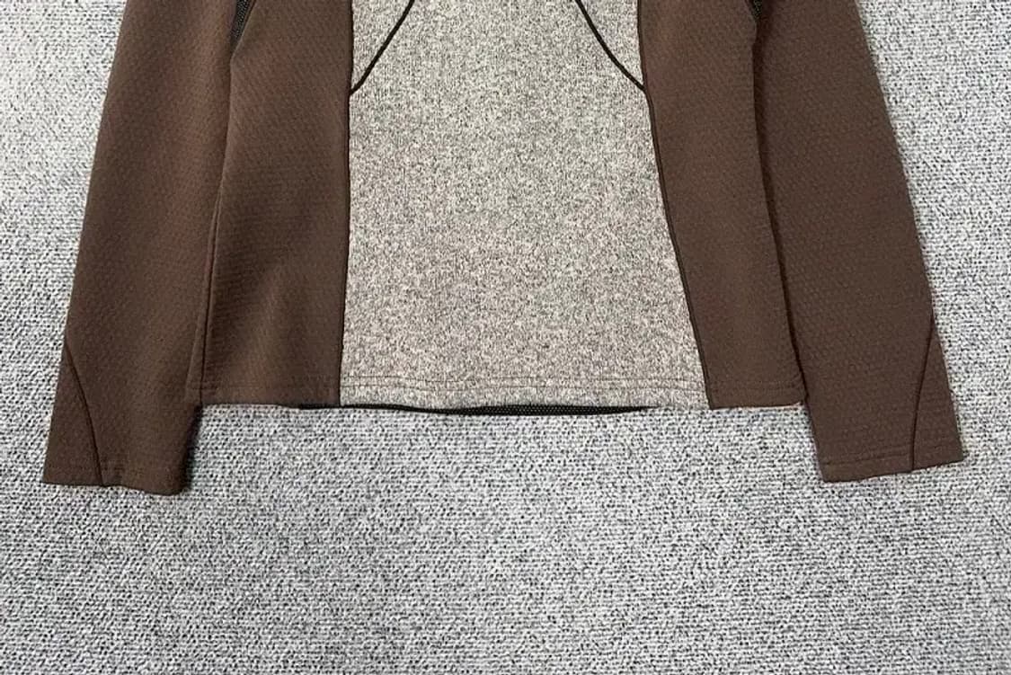 아이더 브라운 등산 기능성 반집업 긴팔 S 상품이미지4