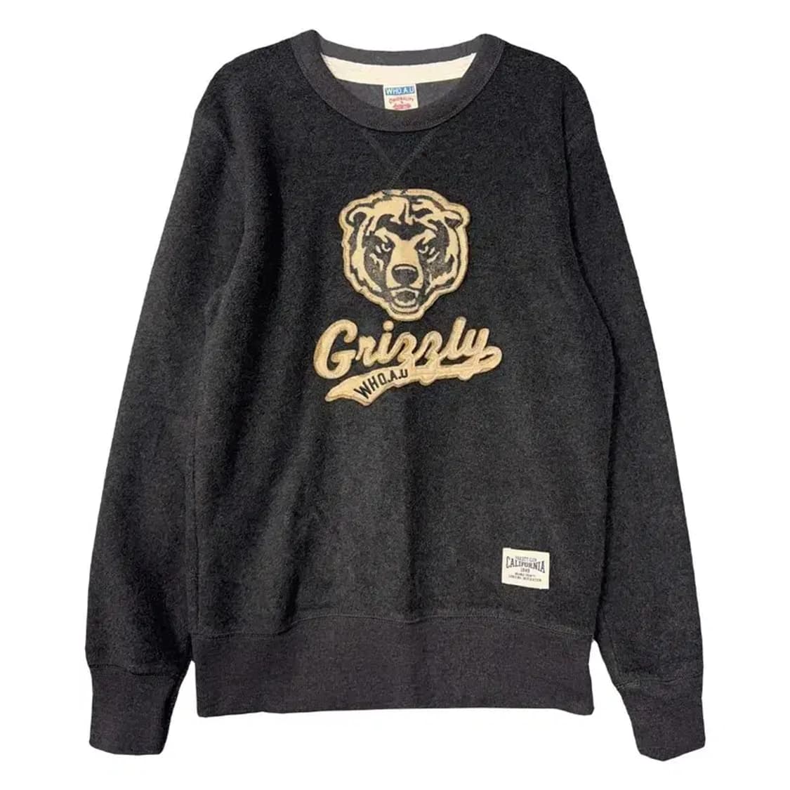 후아유 프린팅 그레이 빈티지 맨투맨 XS 상품이미지1