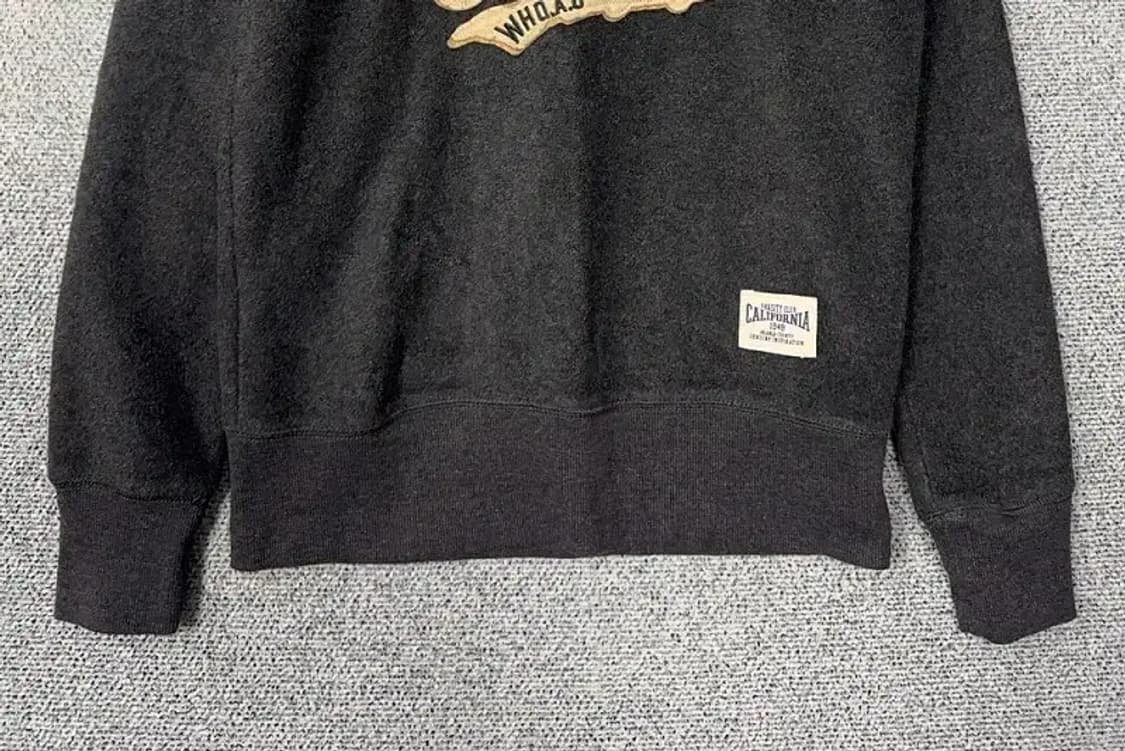 후아유 프린팅 그레이 빈티지 맨투맨 XS 상품이미지4