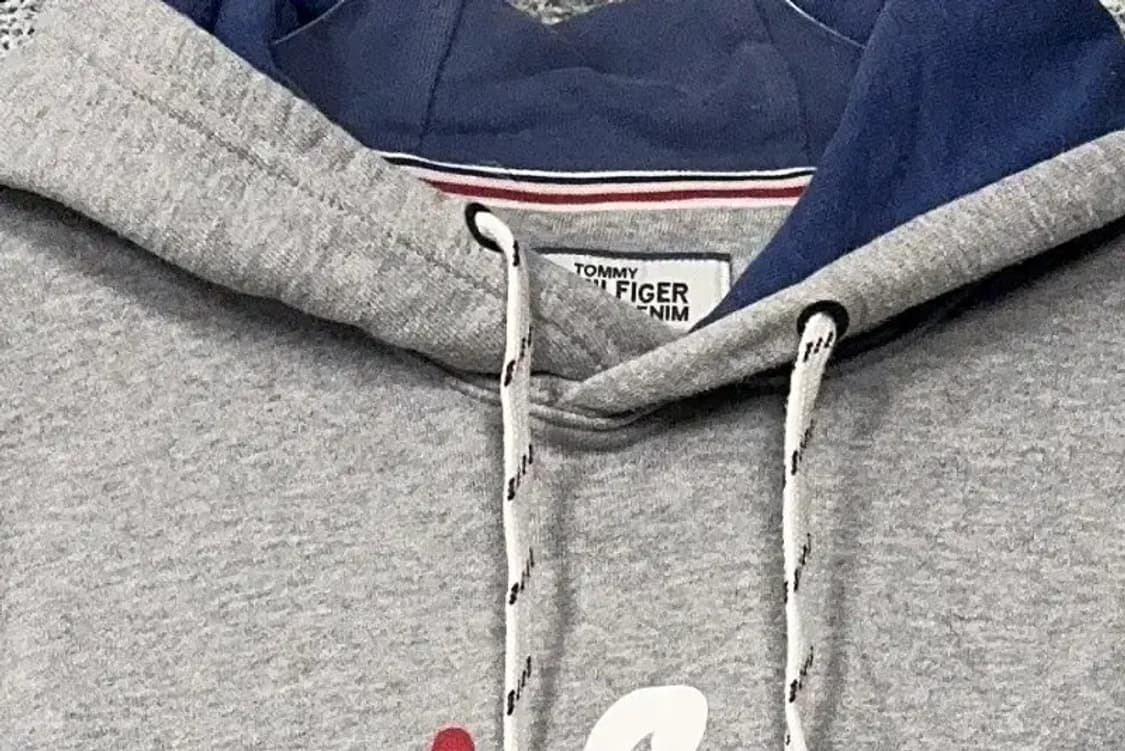 타미힐피거 프린팅 라이트 그레이 후드티 L/G 상품이미지5