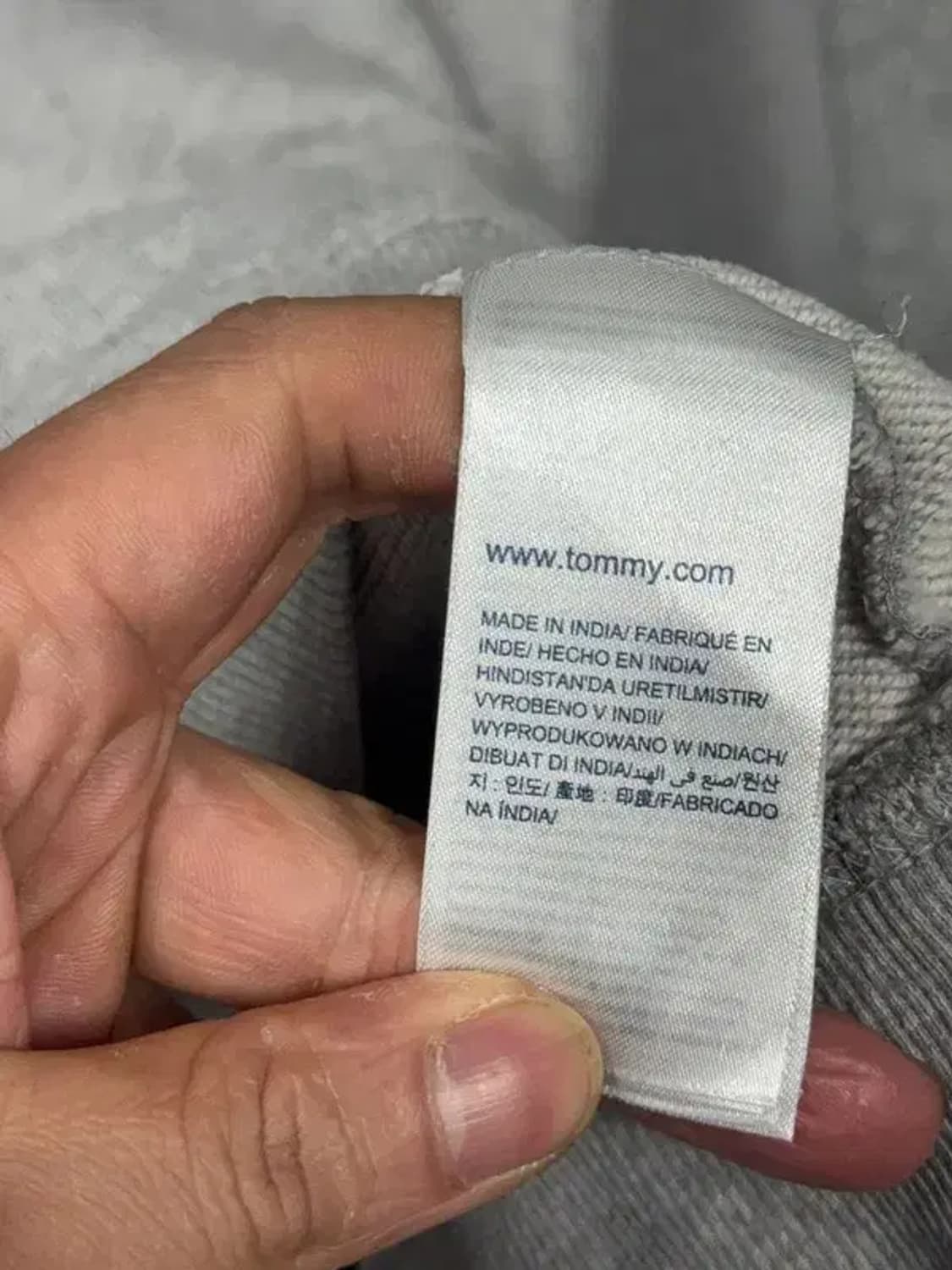 타미힐피거 프린팅 라이트 그레이 후드티 L/G 상품이미지8