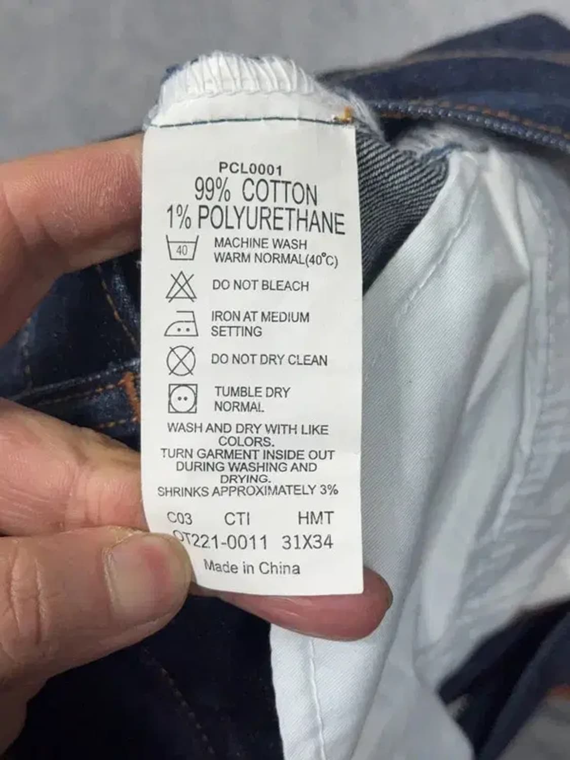 리바이스 오렌지 탭 진청 생지 청바지 W78 L86 상품이미지8