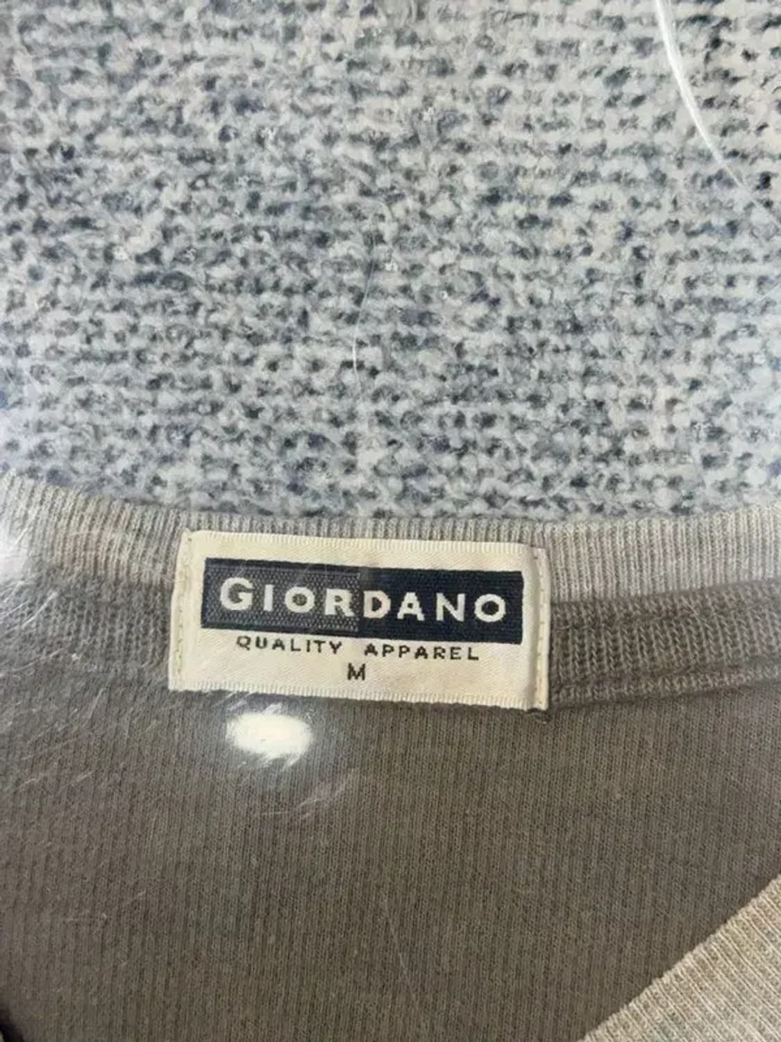 지오다노 프린팅 카키 맨투맨 M 상품이미지7