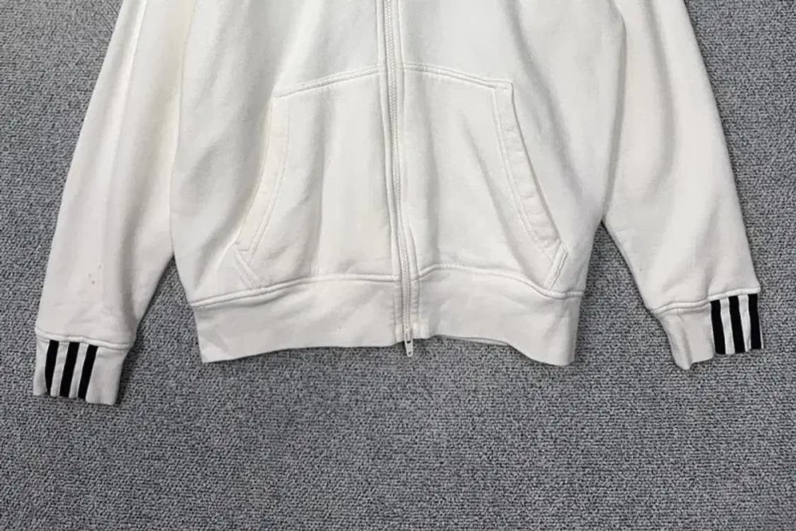 아디다스 화이트 로고 후드 집업 XL 상품이미지4