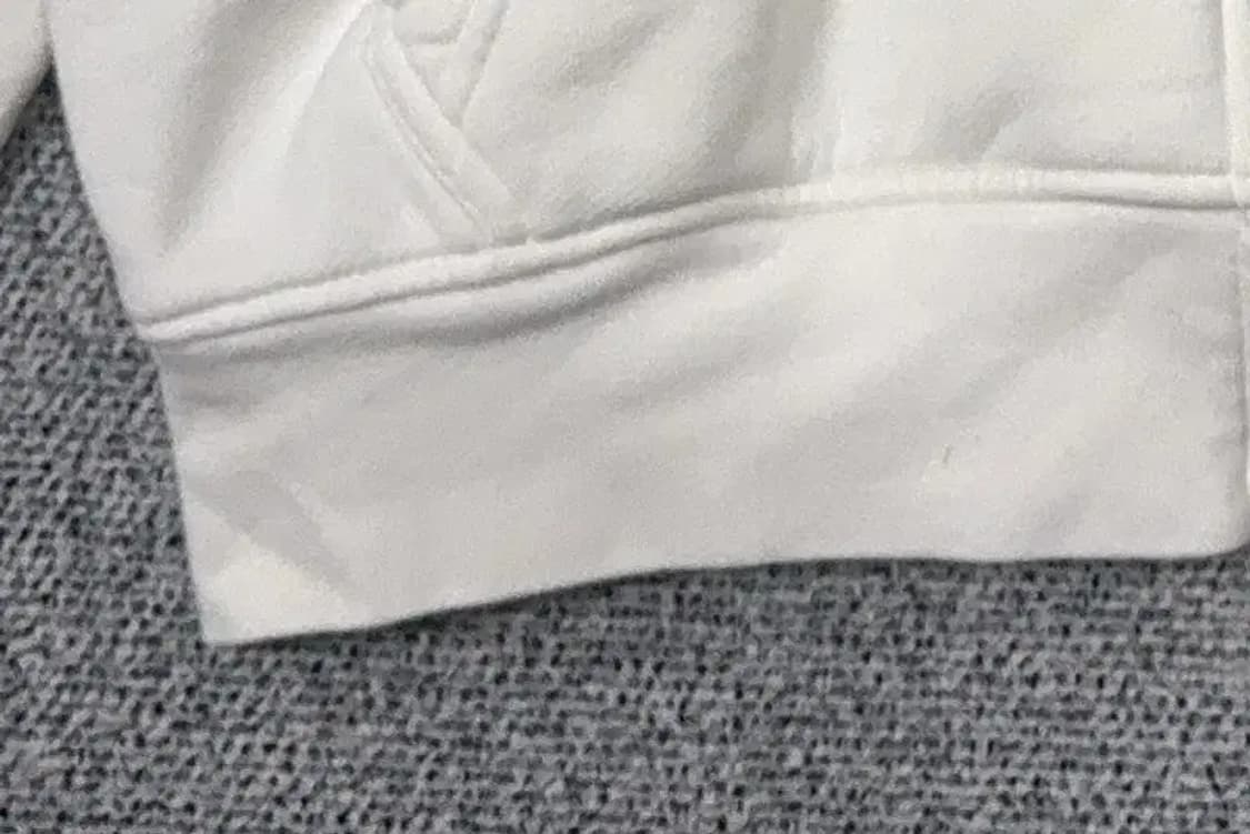 아디다스 화이트 로고 후드 집업 XL 상품이미지6