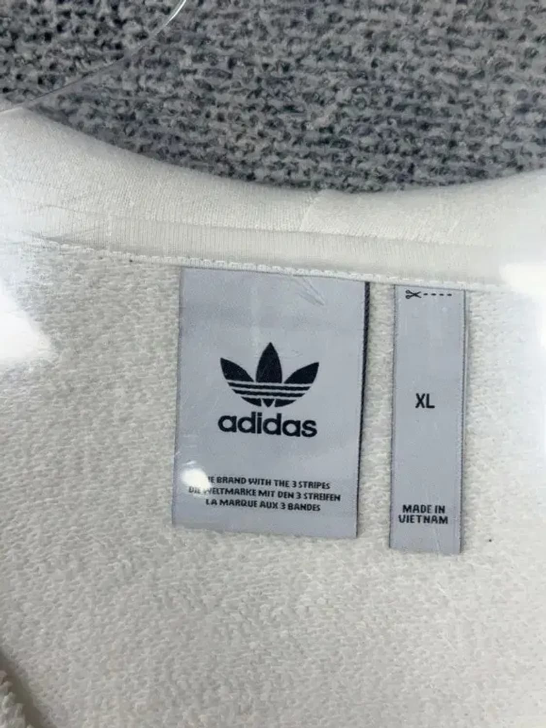 아디다스 화이트 로고 후드 집업 XL 상품이미지7