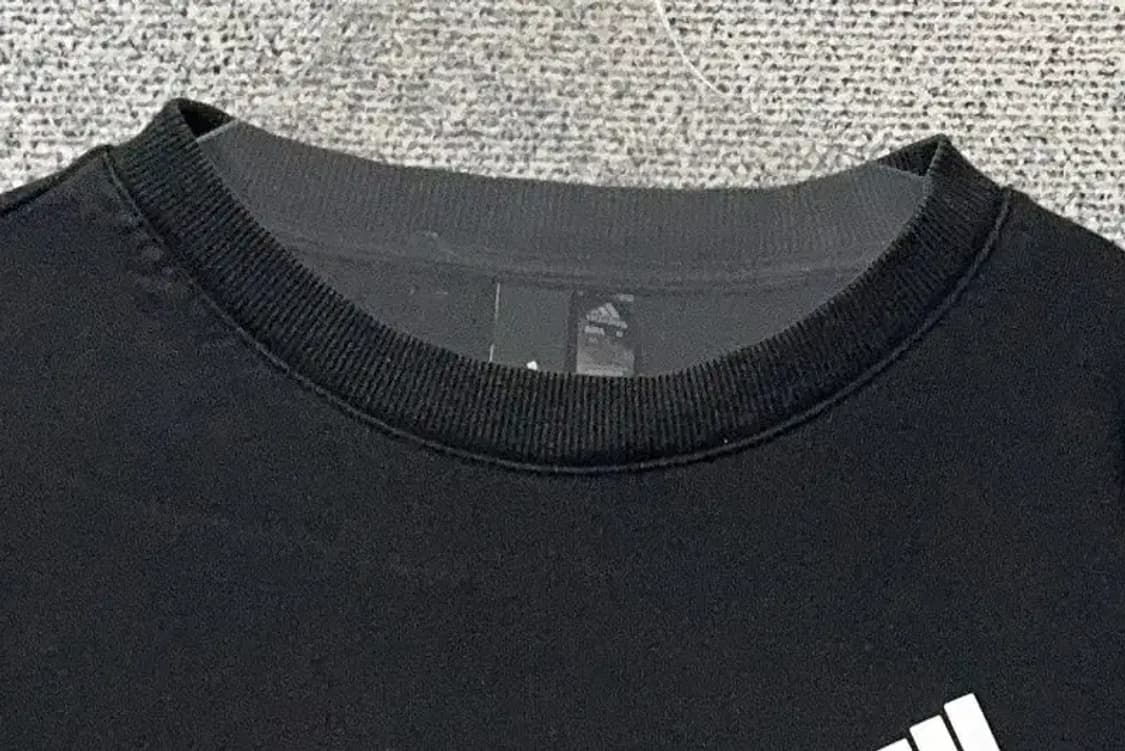 아디다스 블랙 로고 맨투맨 L 상품이미지5