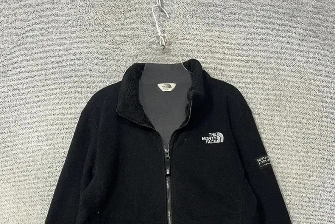노스페이스 블랙 로고 플리스 후리스 S/90 상품이미지3