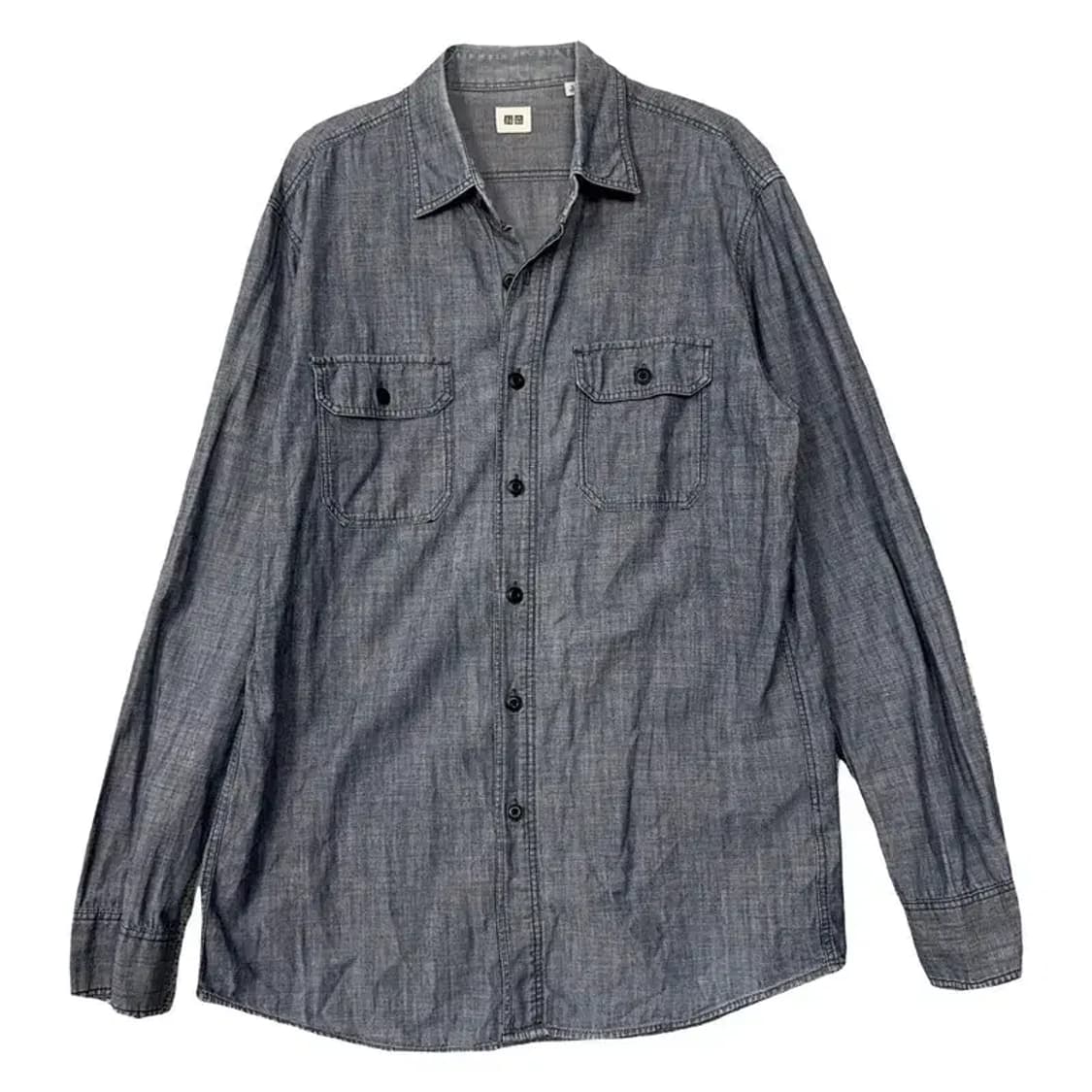 유니클로 데님 인디고 셔츠 XL 상품이미지1