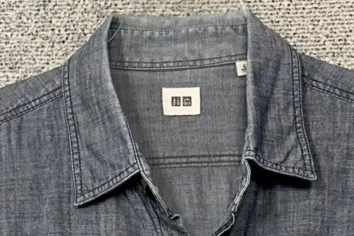 유니클로 데님 인디고 셔츠 XL 상품이미지5