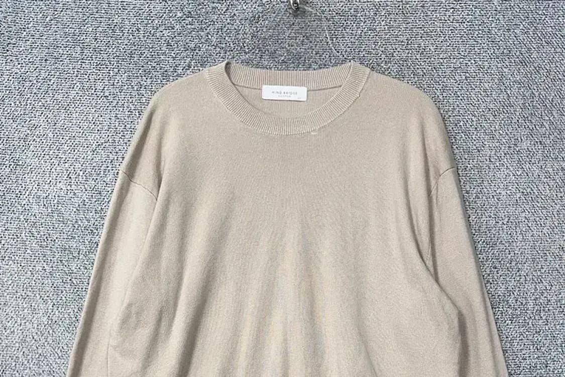 마인드브릿지 크림 캐주얼 코튼 니트 175/96A 상품이미지3