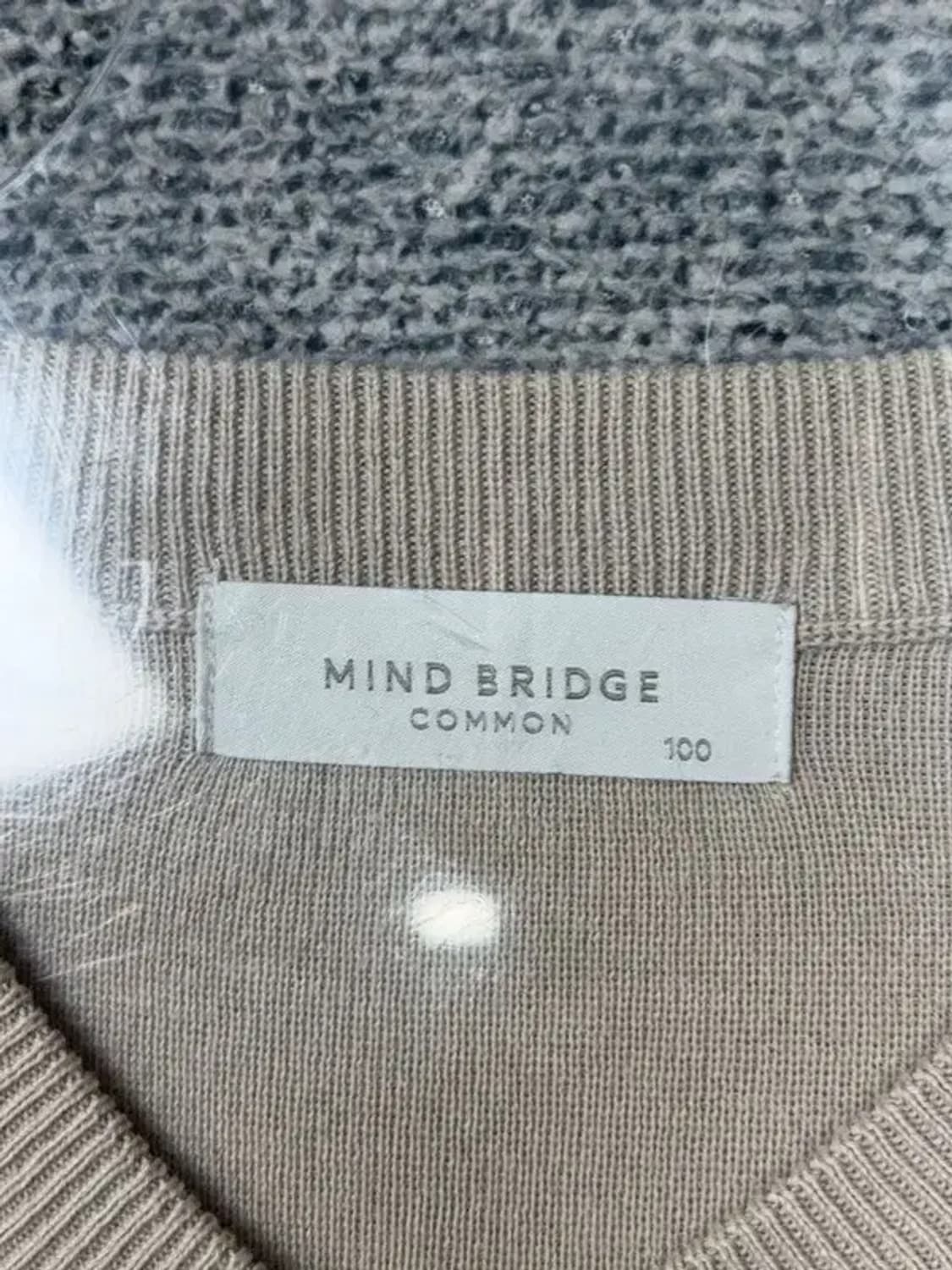 마인드브릿지 크림 캐주얼 코튼 니트 175/96A 상품이미지7