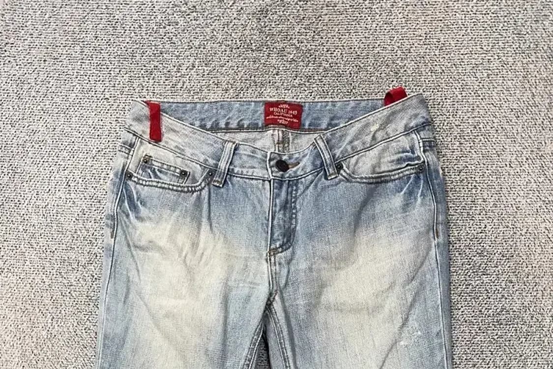 후아유 연청 빈티지 Y2K 부츠컷 데님팬츠 상품이미지3