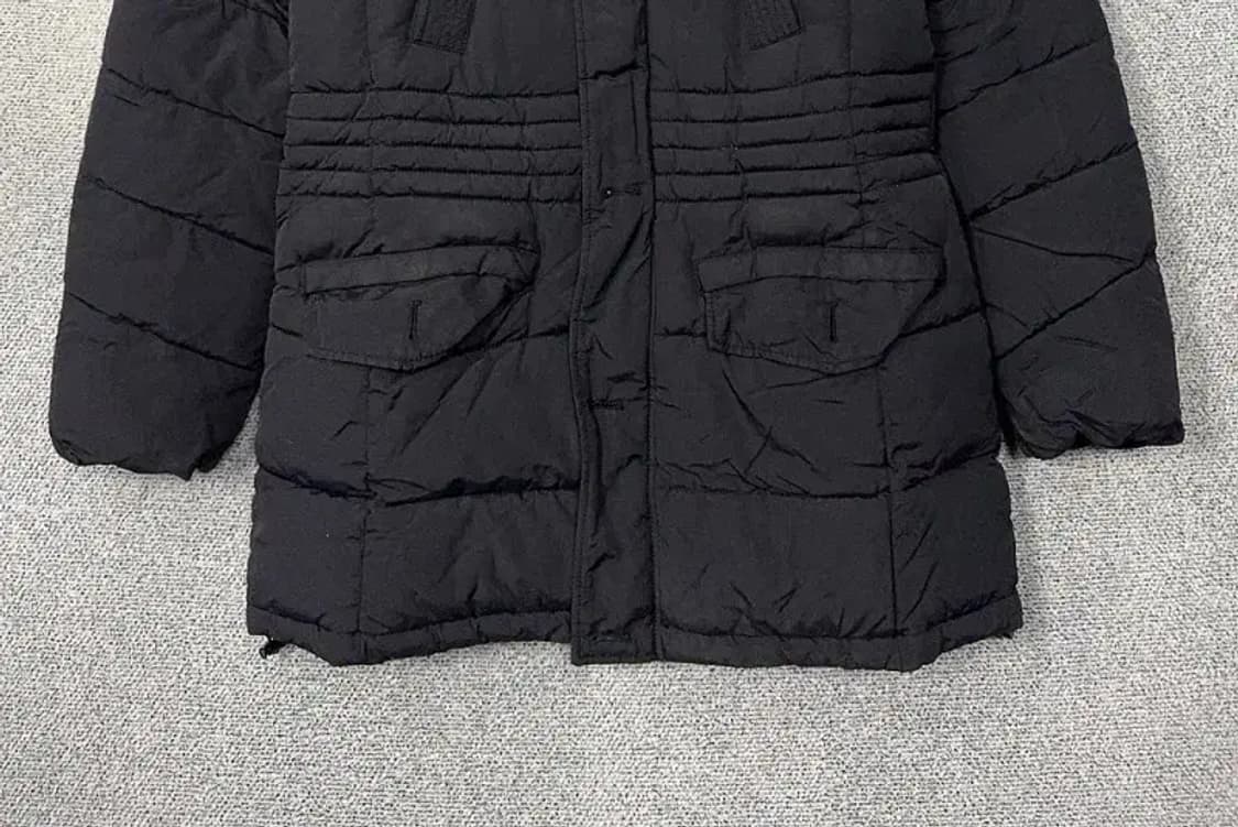 게스 라쿤 퍼 블랙 빈티지 점퍼 패딩 L 상품이미지4