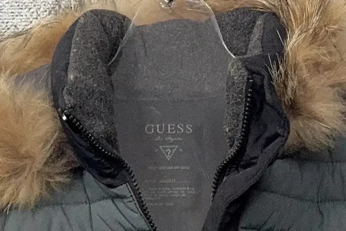 게스 라쿤 퍼 블랙 빈티지 점퍼 패딩 L 상품이미지5