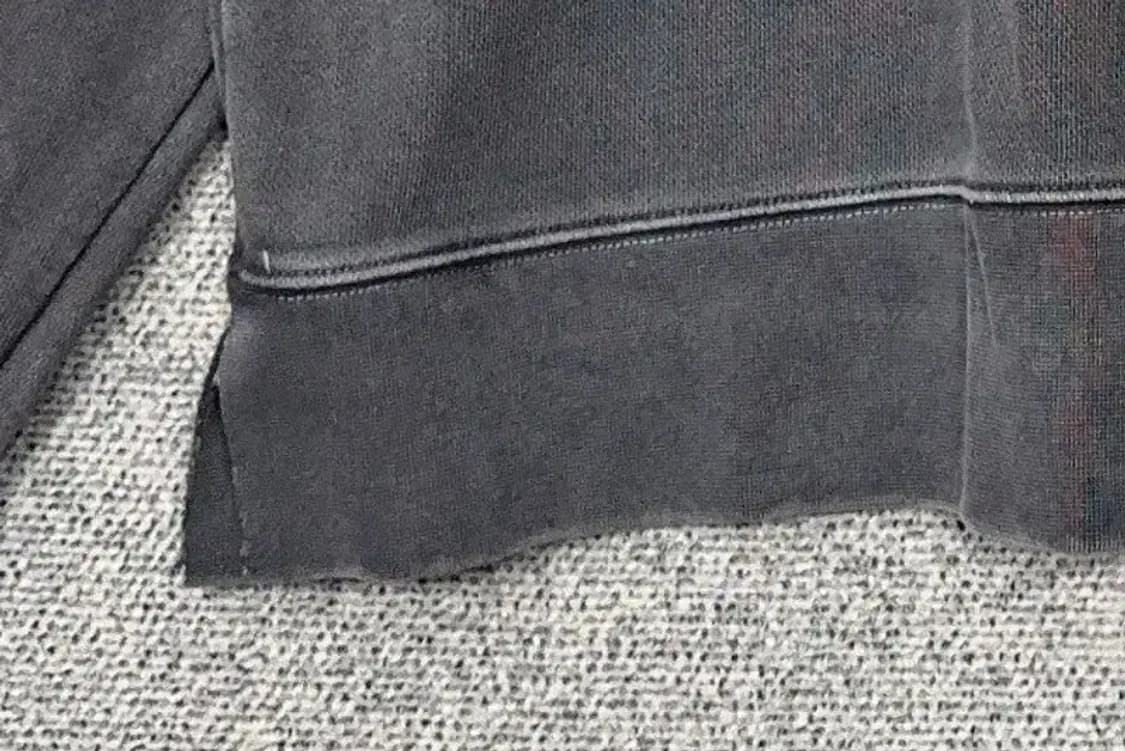 어텐션로우 피그먼트 그레이 빈티지 오버 사이즈 맨투맨 O Size 상품이미지6