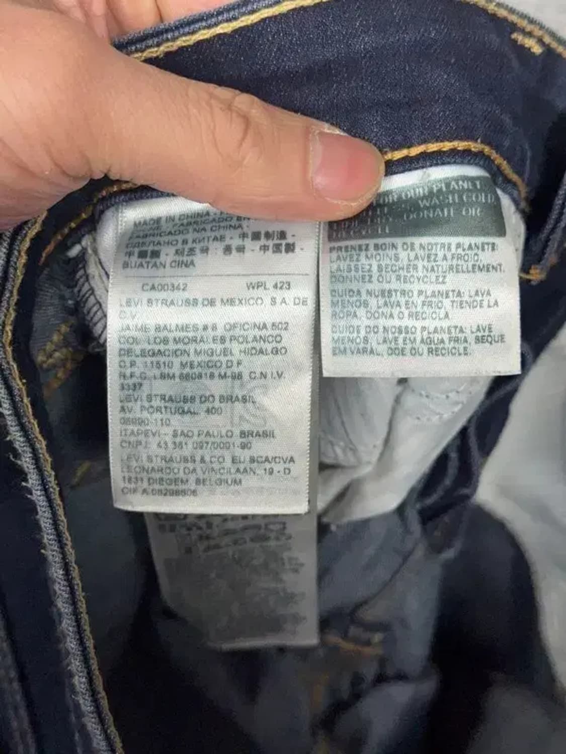 리바이스 스키니핏 여성 진청 청바지 25 상품이미지8