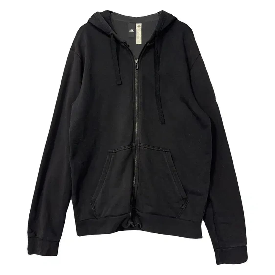 아디다스 블랙 완장 로고 후드 집업 110 상품이미지1