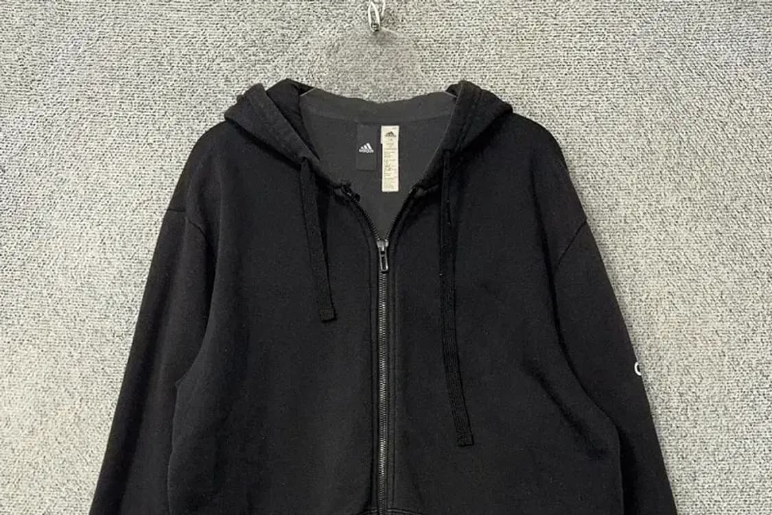아디다스 블랙 완장 로고 후드 집업 110 상품이미지3