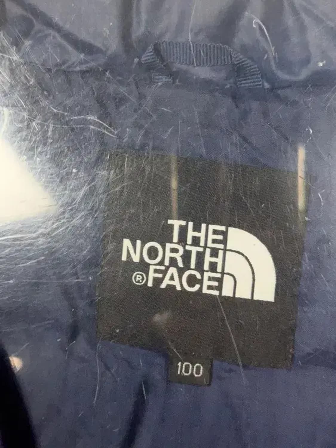 노스페이스 네이비 로고 누빔 경량 패딩 100 상품이미지7
